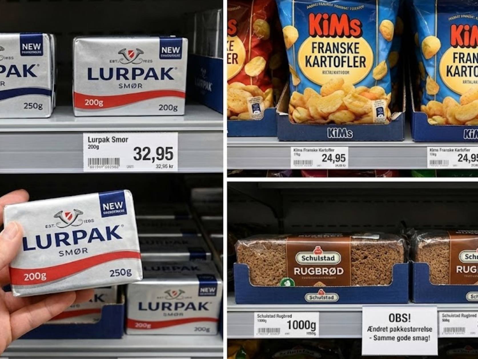 Supermarked med varer